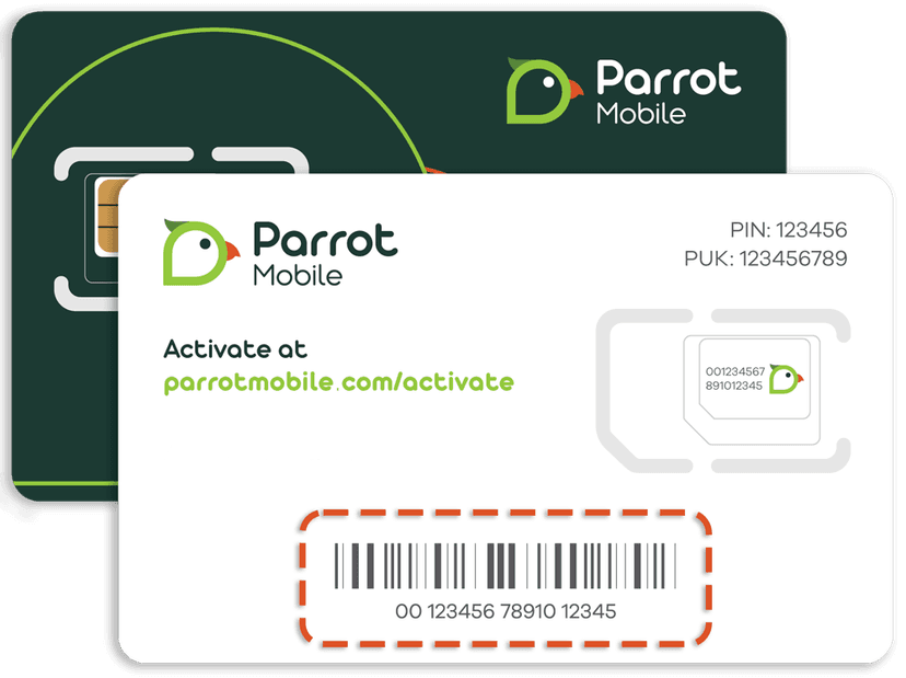 Parrot Mobile SIM and eSIM card